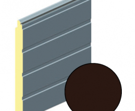 Панель воротная 625мм ALUTECH S-гофр (цвет: Шоколадно-коричневый)