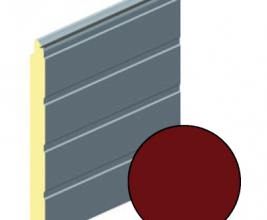 Панель воротная 625мм ALUTECH S-гофр (цвет: Пурпурно-красный)