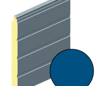 Панель воротная 625мм ALUTECH S-гофр (цвет: Синий)