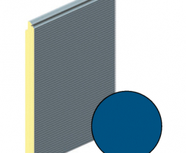 Панель воротная 625мм ALUTECH Микроволна (цвет: Синий)