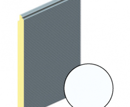 Панель воротная 625мм ALUTECH Микроволна (цвет: Белый)
