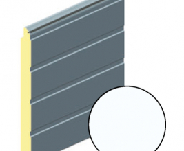 Панель воротная 625мм ALUTECH S-гофр (цвет: Белый)