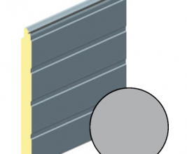 Панель воротная 625мм ALUTECH S-гофр (цвет: Серебристый металлик)