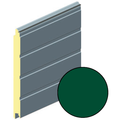 Панель воротная 625мм ALUTECH S-гофр (цвет: Зеленый мох)
