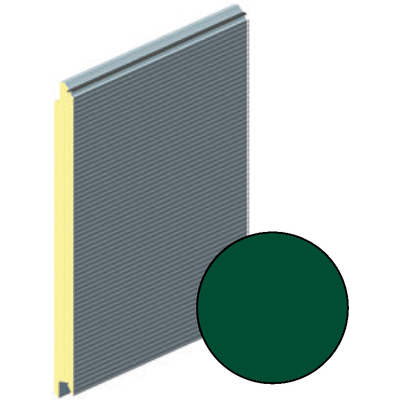 Панель воротная 625мм ALUTECH Микроволна (цвет: Зеленый мох)